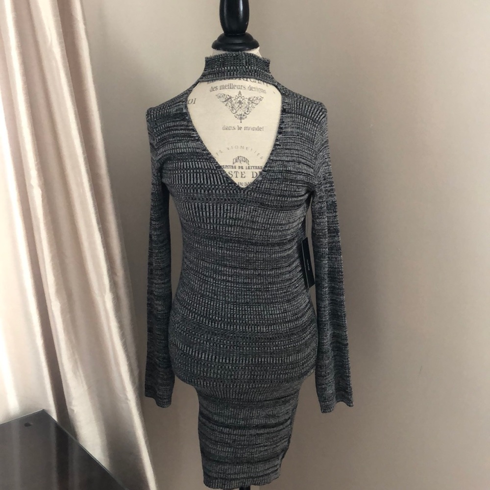 ☀️Lulus Grey Knit body con